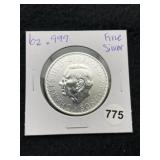 1 Ounce .999 Fine Silver Round Coin