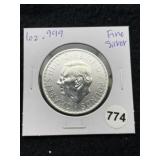 1 Ounce .999 Fine Silver Round Coin