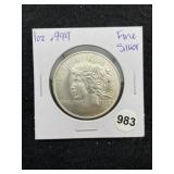 1 Ounce .999 Fine Silver Round Coin