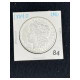 1884 O UNC Morgan Silver Dollar Coin
