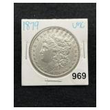 1879 UNC Morgan Silver Dollar Coin
