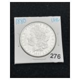 1880 UNC Morgan Silver Dollar Coin