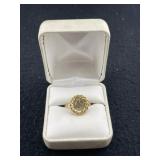 10K Gold Ring with small 22K gold coin 2.7 G