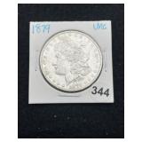 1879 UNC Morgan Silver Dollar Coin