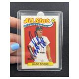Wade Boggs Hand Signed Authentic Autograph