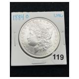 1884 O UNC Morgan Silver Dollar Coin