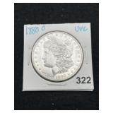 1880 O UNC Morgan Silver Dollar Coin