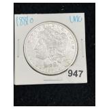 1881 O UNC Morgan Silver Dollar Coin