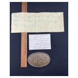 Civil War US Belt Buckle with all of the history h