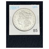 1884 O UNC Morgan Silver Dollar Coin