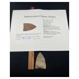 Kinney with Roy Motley COA from South Texas Indian