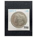 1884 O UNC Morgan Silver Dollar Coin