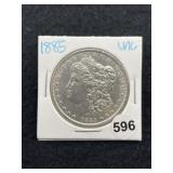 1885 UNC Morgan Silver Dollar Coin