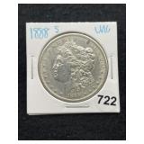 1888 S UNC Morgan Silver Dollar Coin