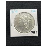 1879 UNC Morgan Silver Dollar Coin