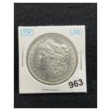 1885 UNC Morgan Silver Dollar Coin