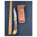 Schrade Uncle Henry Lock Back Knife with leather S