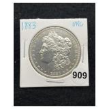 1883 UNC Morgan Silver Dollar Coin