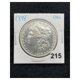 1898 UNC Morgan Silver Dollar Coin