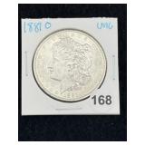 1881 O UNC Morgan Silver Dollar Coin