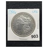 1896 UNC Morgan Silver Dollar Coin
