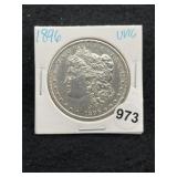 1896 UNC Morgan Silver Dollar Coin