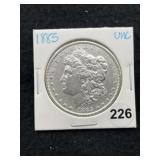 1885 UNC Morgan Silver Dollar Coin