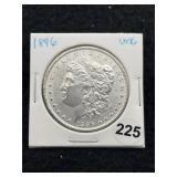 1896 UNC Morgan Silver Dollar Coin