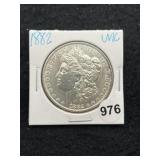 1882 UNC Morgan Silver Dollar Coin