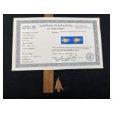 Bonham Bird Point with Sam Johnson COA from Miller