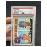 1968 Topps Nolan Ryan & Jerry Koosman Baseball Car