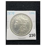 1879 UNC Morgan Silver Dollar Coin