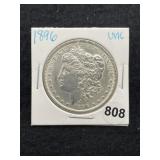 1896 UNC Morgan Silver Dollar Coin