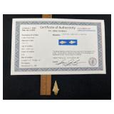 Colbert Bird Point with Sam Johnson COA from Hemps