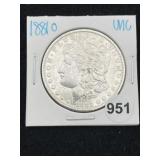 1881 O UNC Morgan Silver Dollar Coin
