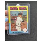1975 Topps Carl Yastrzemski Baseball Card