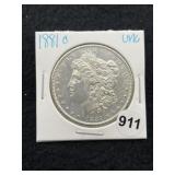 1881 O UNC Morgan Silver Dollar Coin