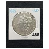 1900 UNC Morgan Silver Dollar Coin