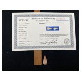 Scallorn Bird Point with Sam Johnson COA from Mont