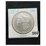 1885 O UNC Morgan Silver Dollar Coin