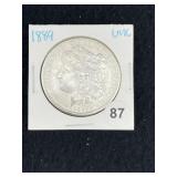 1889 UNC Morgan Silver Dollar Coin