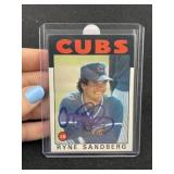 Ryne Sandberg Hand Signed Authentic Autograph