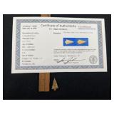 Colbert Bird Point with Sam Johnson COA from Nevad