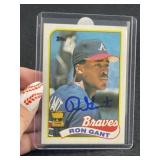 Ron Gant Hand Signed Authentic Autograph