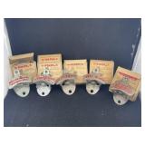 5 ANTIQUE BOTTLE OPENERS