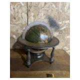 ANTIQUE GLOBE WITH STAND