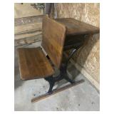 ANTIQUE SCHOOL DESK