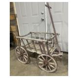 ANTIQUE WOODEN WAGON