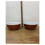 2 PYREX BOWLS