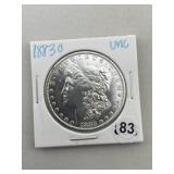 1883 O UNC Morgan Silver Dollar Coin